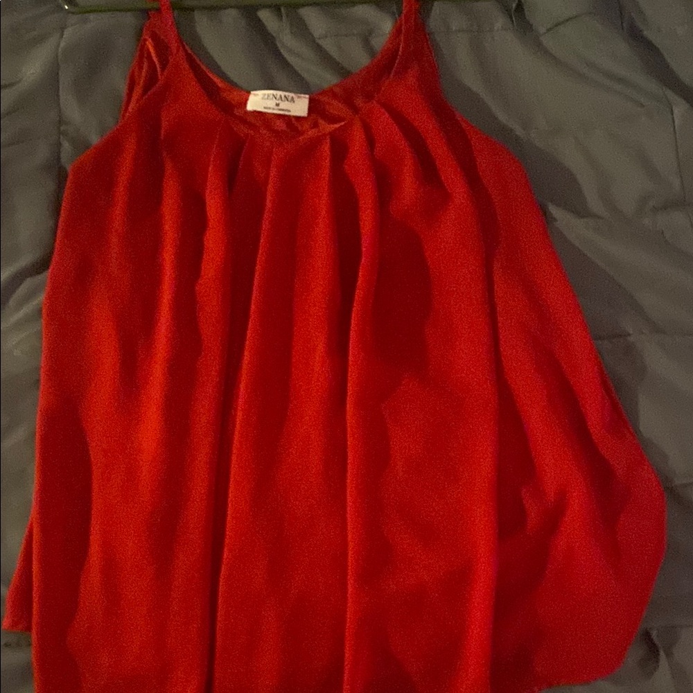 Zenana Outfitters Red Camisole Top